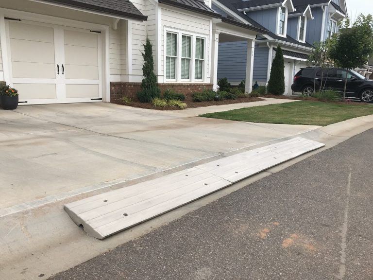 Rubber Driveway Ramp - Heavy Duty Driveway Curb Ramp - Stop Scraping On ...