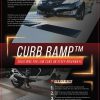 RampFlex driveway curb ramp for low-clearance vehicles, ensuring smooth entry over steep driveways.