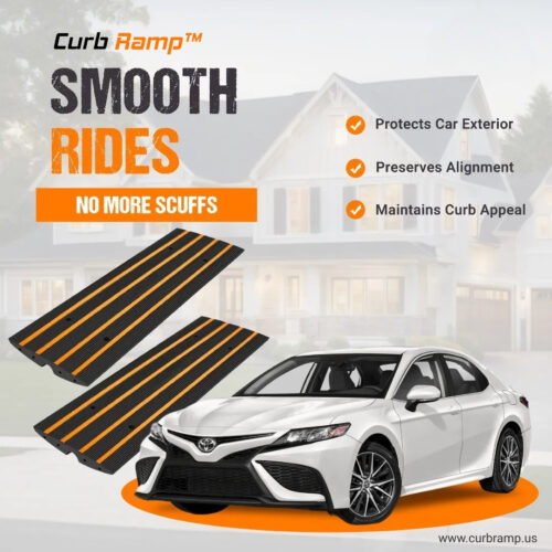 Driveway-Curb-Ramp-Protects-Car-Exterior-Preserves-Vehicle-Alignment-Maintains-Curb-Appeal