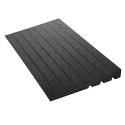 Rubber Threshold Ramp – Angled Entry For Wheelchairs and Scooters, Doorways and Driveways – 2.5″, 3″ & 4″ Rise Height