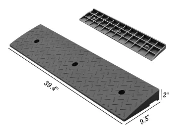 Vehicle ramp for preventing car scraping 40"L x 10"W x 2"H