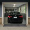 Garage Threshold Ramp for Low Car Entry Over Concrete Lip Black BMW entering a garage smoothly using a rubber threshold ramp that levels out the concrete lip.