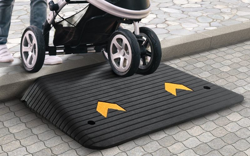 Scooter and stroller-friendly ramp for easy access to garages