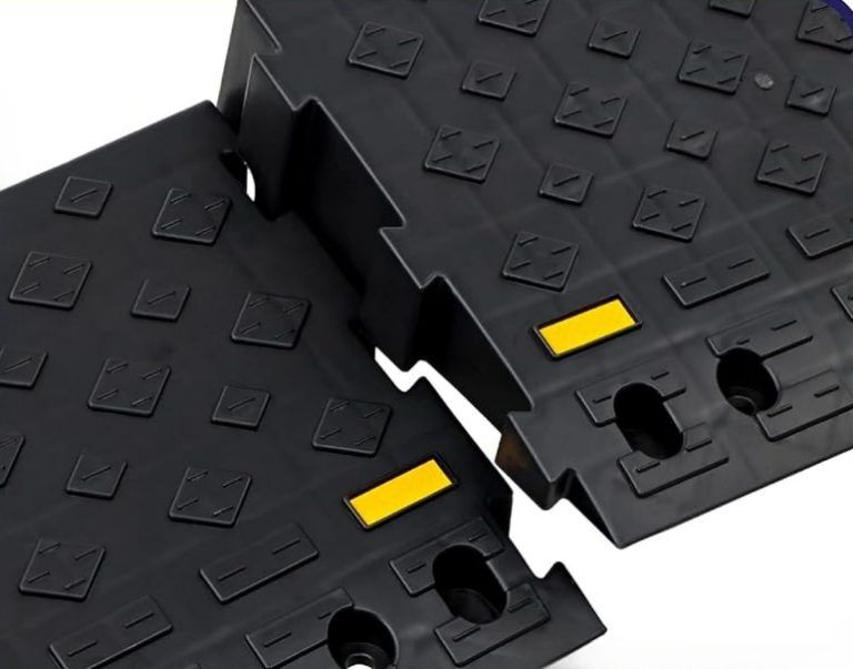 Heavy-Duty Rubber Curb Ramp Set - 4 & 5.5 Inch Rise Wedges for Driveway ...