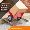 Heavy-Duty Aluminum Shed Ramp for Easy Equipment Access