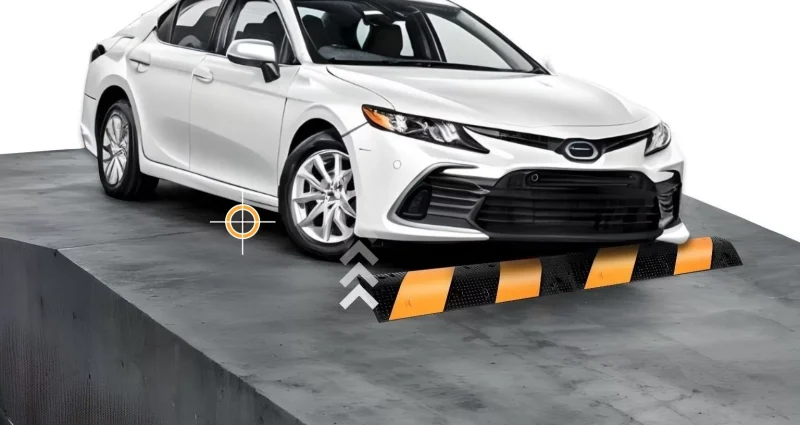 Heavy-duty car ramp for steep inclines to avoid scraping bottom