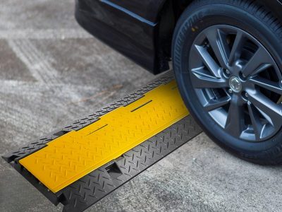prevent bottoming out with this driveway curb ramp