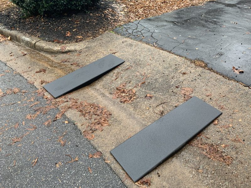 Low Ground Clearance Vehicle Ramps for Front Splitter Protection