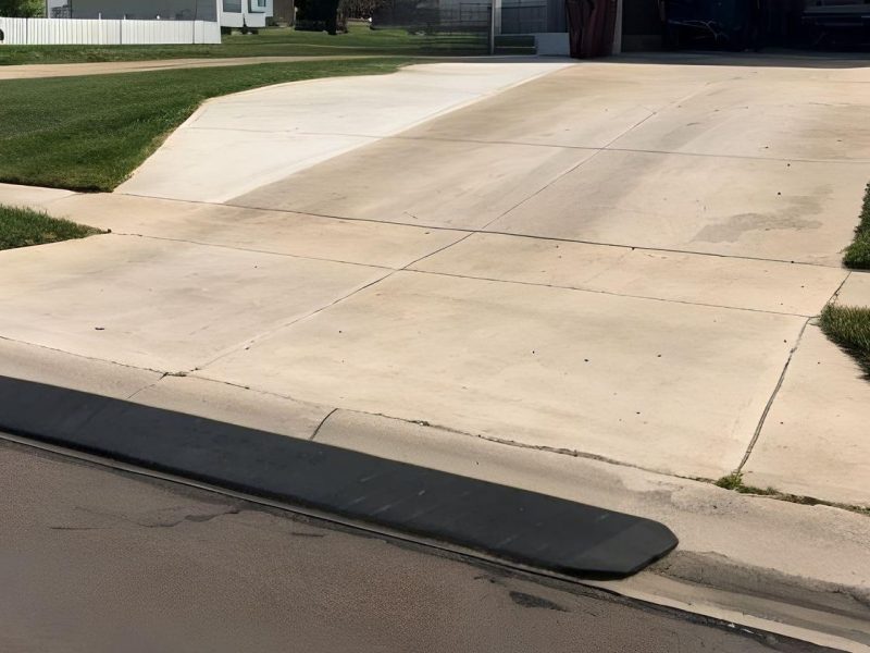 Driveway entrance slope for accessible drive