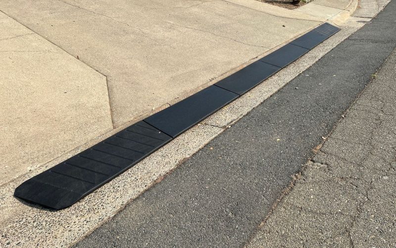 curb ramp solution for steep driveways