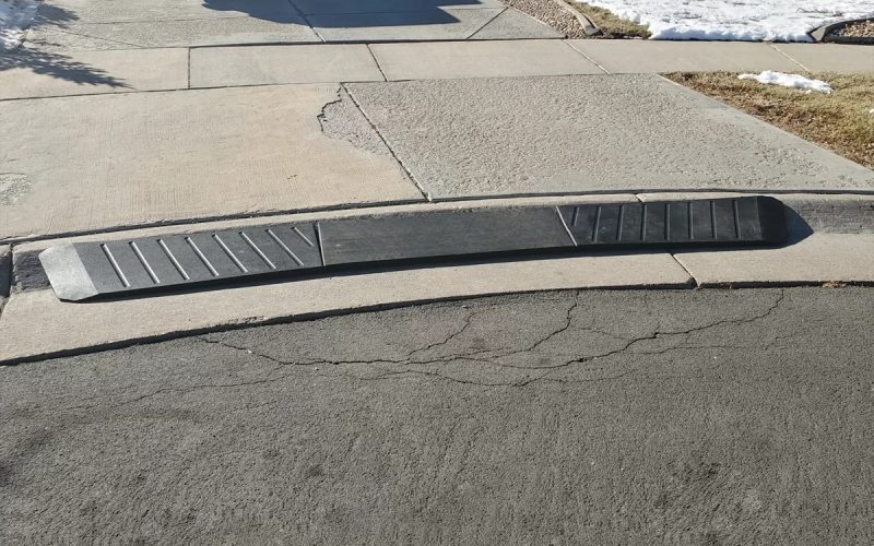 vehicle ramp for preventing car scraping