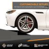 Customizable anti-slip driveway ramp setup for steep driveway angles with a lip, ideal for solving garage lip problems and improving vehicle clearance.