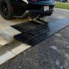 Steep Driveway Entry Ramp for Low Car Clearance – Scraping Prevention Solution Steep driveway threshold ramp for low car clearance preventing bumper scraping on barrier curb entry