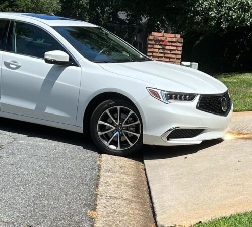 car-scrapes-steep-driveway-lip-angled-entry-front-bumper-clearance-problem-solution car-scrapes-steep-driveway-lip-angled-entry-front-bumper-clearance-problem-solution