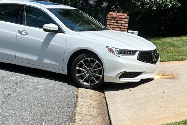 car-scrapes-steep-driveway-lip-angled-entry-front-bumper-clearance-problem-solution car-scrapes-steep-driveway-lip-angled-entry-front-bumper-clearance-problem-solution