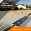 Curb Ramp installed at a rolled curb to help low-clearance cars enter a steep driveway without scraping.