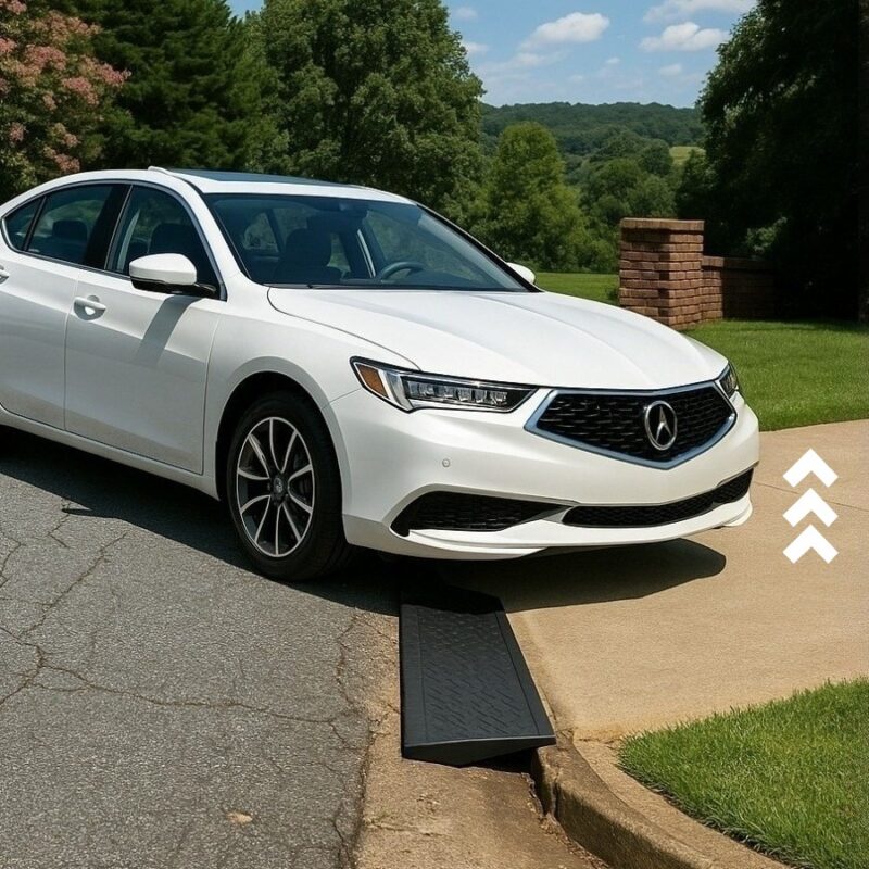 low-car-clearance-curb-ramp-steep-angled-driveway-entry