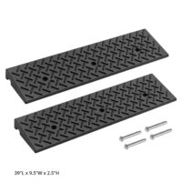 2.5-inch driveway entry ramps used to reduce small to medium driveway lips for low vehicles.